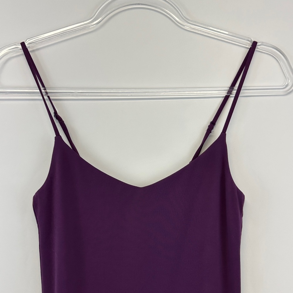 Babaton Aritzia Contour Cami Midi Dress Purple Bodycon Minimal Slip Dress S - Picture 7 of 12